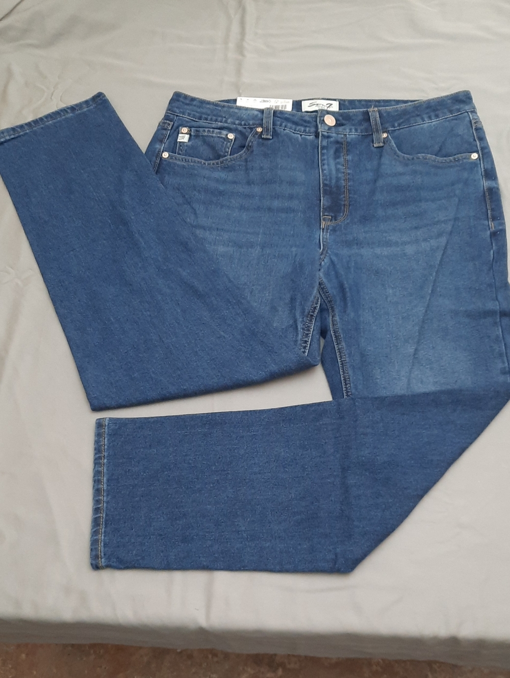 Classic Seven7 Women's 90"s Blue Denim Jeans - New With Tags - Size 12